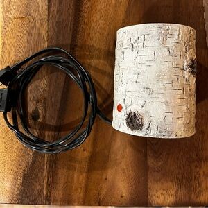 Scentsy wax burner. Cabin style, white birch.